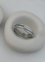 Silver renk tasarım dolamalı yılan bileklik
