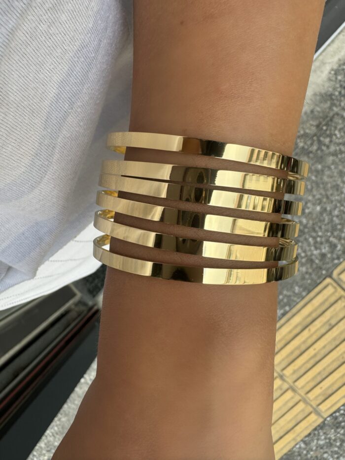 Gold kalın ajda bileklik (3’lü)