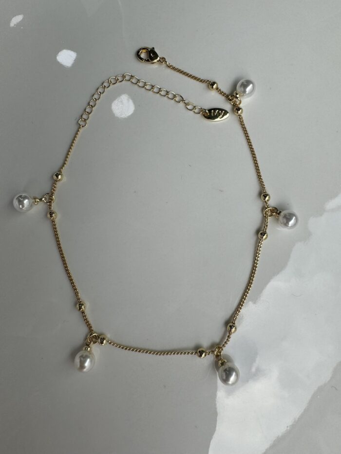 Gold inci uçlu halhal