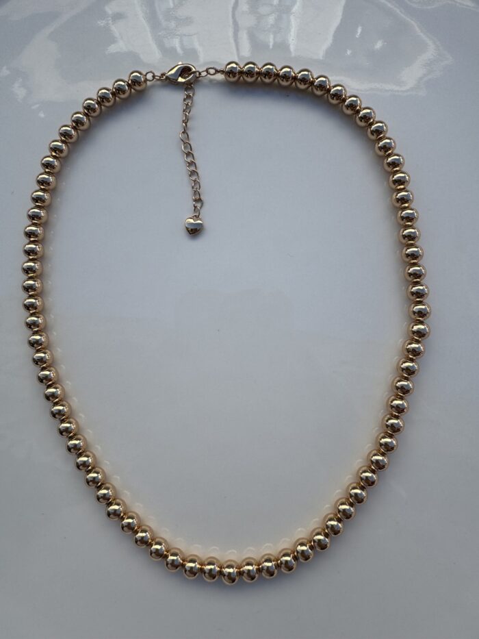 Gold renk top top kolye