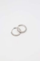 Silver renk taşlı halka küpe(15mm)