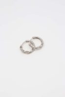 Silver renk taş detaylı burgu küpe(15mm)