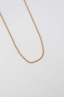 Gold renk ince burgu zincir(45cm)