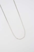 Silver renk ezme arpa zincir (60cm)