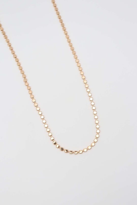 Gold renk ezme arpa zincir (60cm)