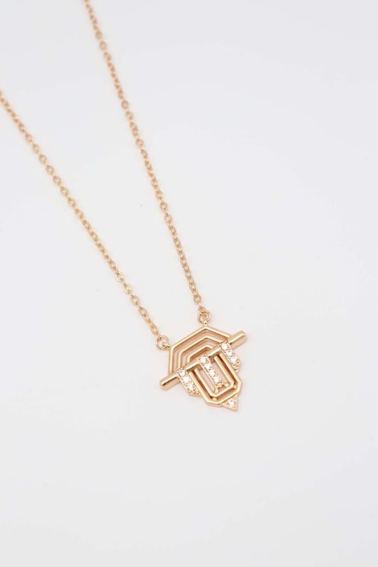 Gold renk serenay kolyesi (45cm)