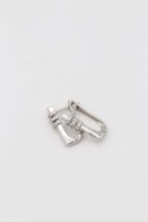 Silver renk kare küpe(17mm)