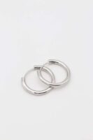 Silver renk düz boru halka küpe(22mm)