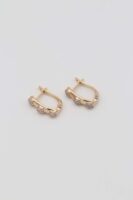 Gold renk u küpe (15mm)