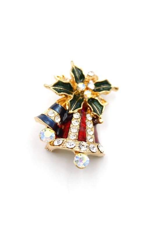 Kırmızı zil broş