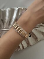 Gold renk taşlı ipli bileklik