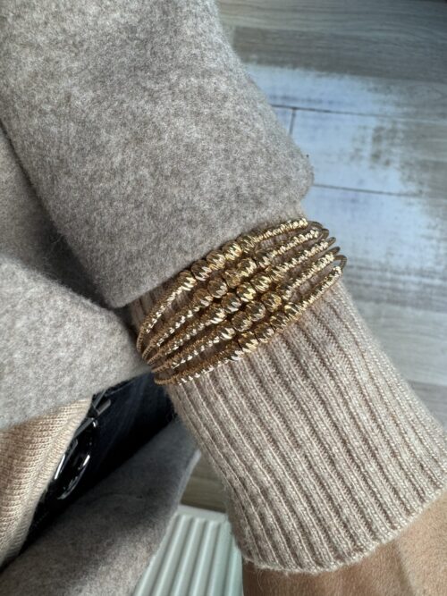 Gold renk toptop kelepçe bileklik