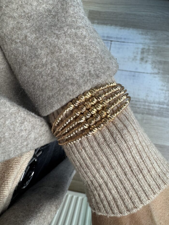 Gold renk toptop kelepçe bileklik