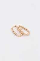 Gold renk top top detaylı u küpe (22mm)