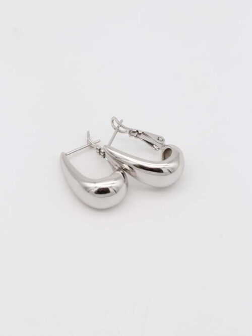 Silver renk kalın u küpe (22mm)
