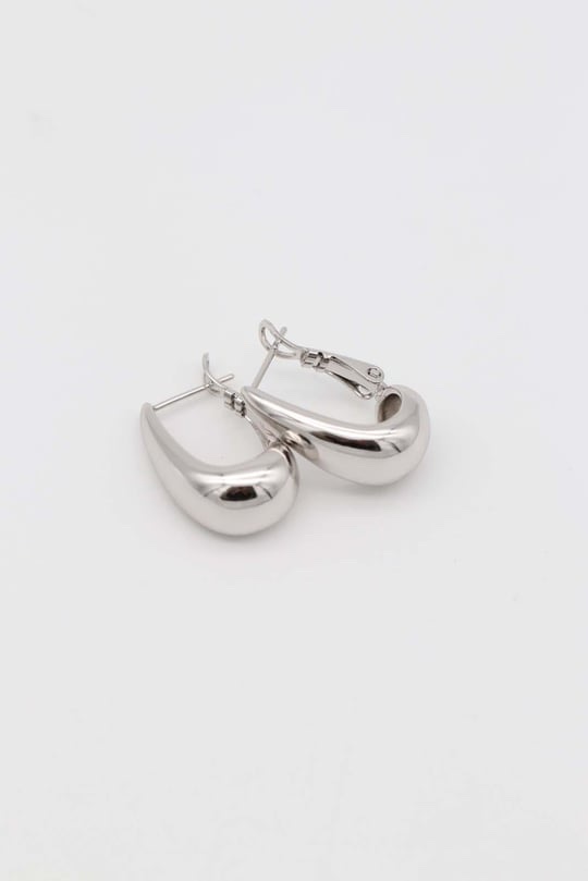 Silver renk kalın u küpe (22mm)