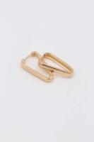 Gold renk düz v küpe (25mm)