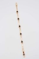 Gold renk siyah taşlı bileklik