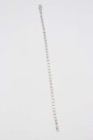 Silver renk ezme arpa zincir bileklik