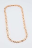 Gold renk v model kolye