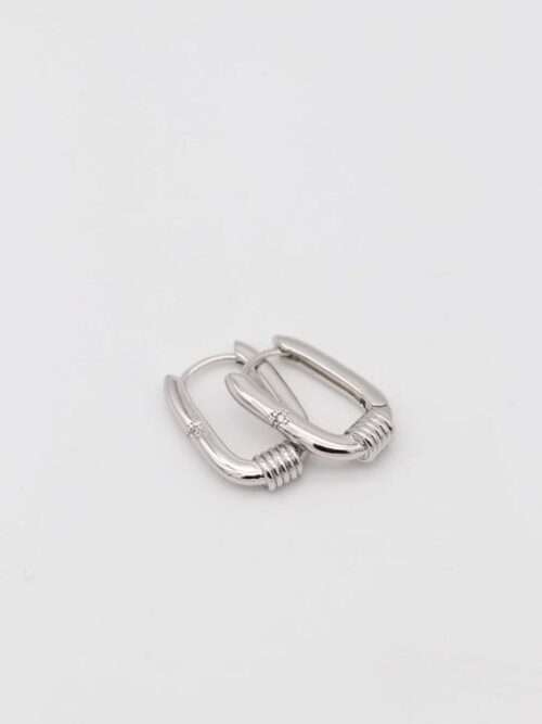 Silver renk u küpe