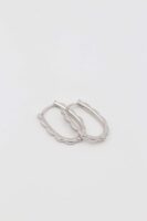 Silver renk dalga desenli u küpe (22mm)