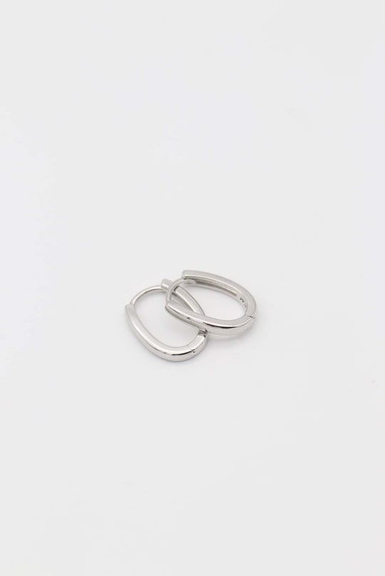 Silver renk düz u küpe (15mm)