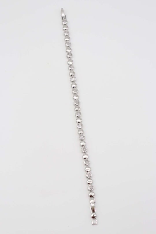 Silver renk taş detaylı bileklik