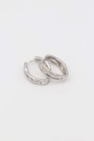 Silver renk düz U küpe(22mm)