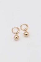 Gold renk top sallantılı halka küpe(22mm)