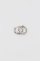Silver renk burgu mini halka küpe(12mm)