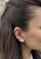 Silver renk çoklu kıkırdak(earcuff)küpe (tekli)