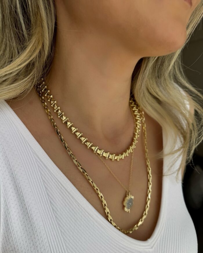 Gold 14k sarısı uzun kolye (60cm)