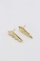 Gold 14k renk tasarım küpe (22mm)