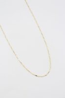 Gold 14k renk ince zincir kolye (45cm)