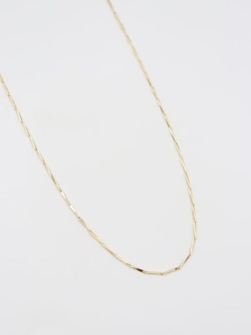 Gold 14k renk ince zincir kolye (45cm)
