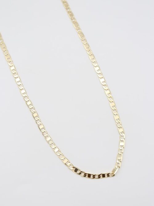 Gold 14k renk klasik zincir kolye (45cm)