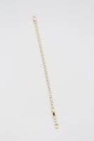 Gold 14k renk su yolu bileklik (17+2cm)