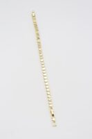 Gold 14k renk petek desenli bileklik (17+2cm)