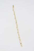 Gold 14k taş detaylı bileklik (17+2cm)