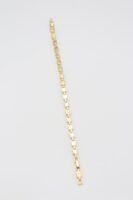 Gold 14k renk mini kare kare bileklik (17+2cm)