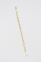 Gold 14k renk burgu zincir bileklik (19cm)