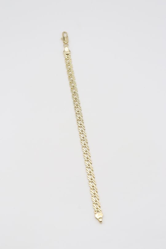 Gold 14k renk zincir bileklik (19cm)