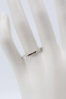 Silver renk taş detaylı ince yüzük (ayarlanabilir)