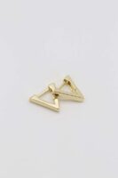 Gold 14k renk üçgen küpe (12mm)