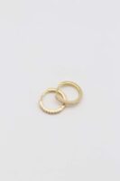 Gold 14k renk taşlı ince halka küpe (12mm)