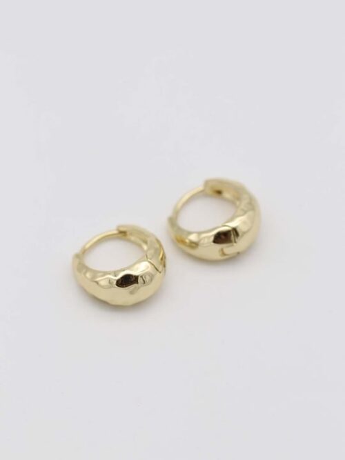 Gold 14k renk sepet küpe (12mm)