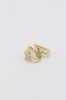 Gold 14k renk yıldız u küpe (12mm)