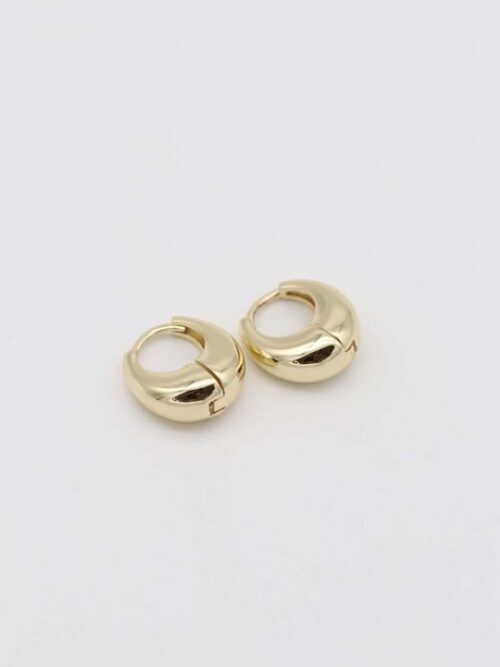 Gold 14k renk sepet küpe (12mm)