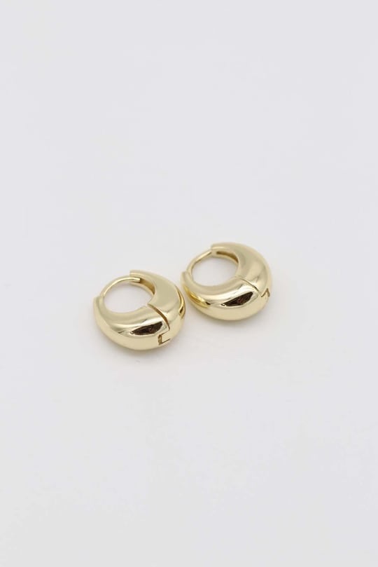 Gold 14k renk sepet küpe (12mm)